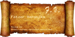 Fetzer Veronika névjegykártya
